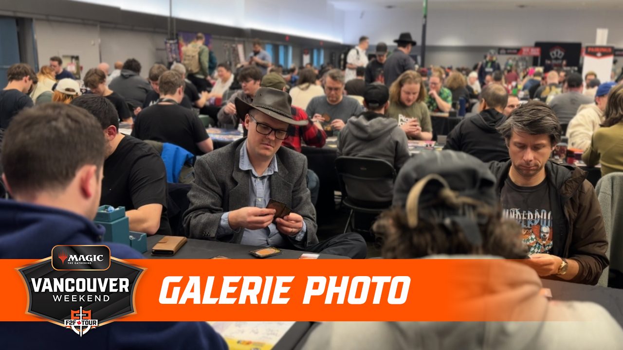 Crowd of Magic: The Gathering players at F2F Tour Vancouver Weekend
