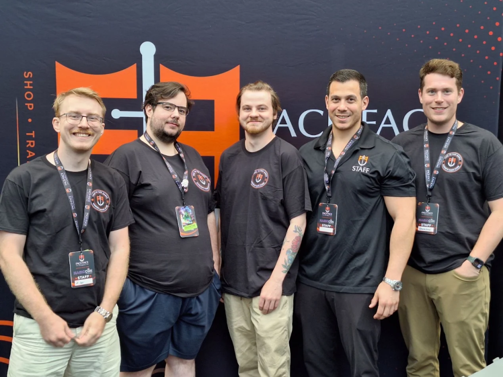 The Face to Face Games crew group photo