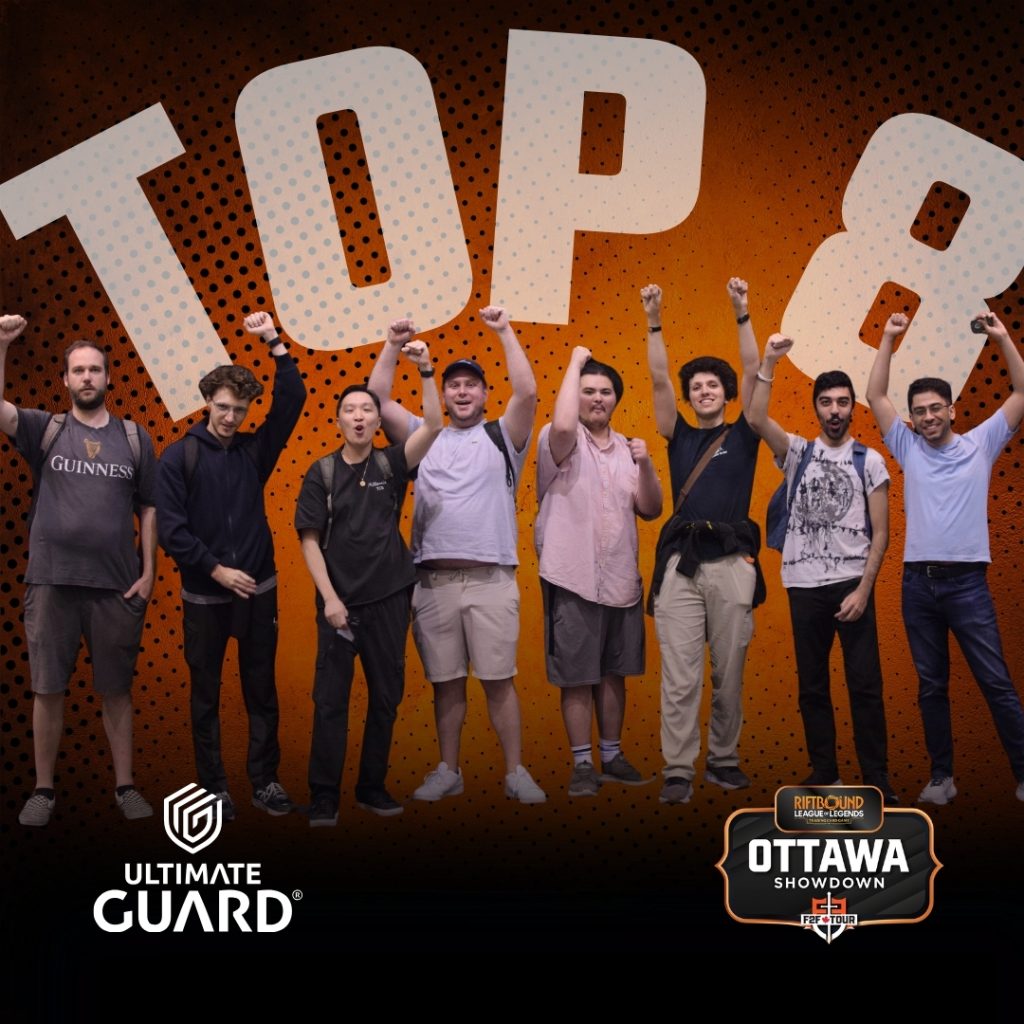 The eight Top 8 finishers at Riftbound Showdown Ottawa