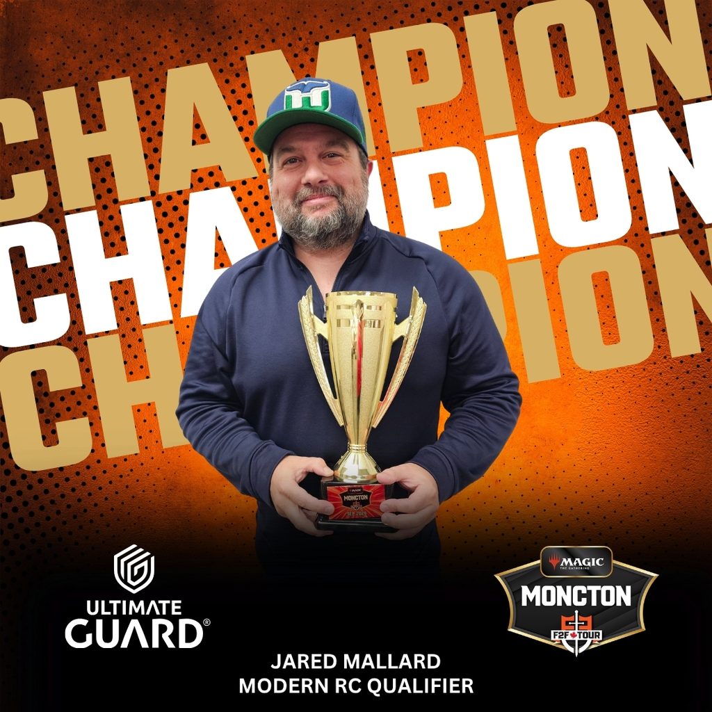 Jared Mallard holding the champion trophy after winning the Modern RC Qualifier at F2F Tour Moncton 2026