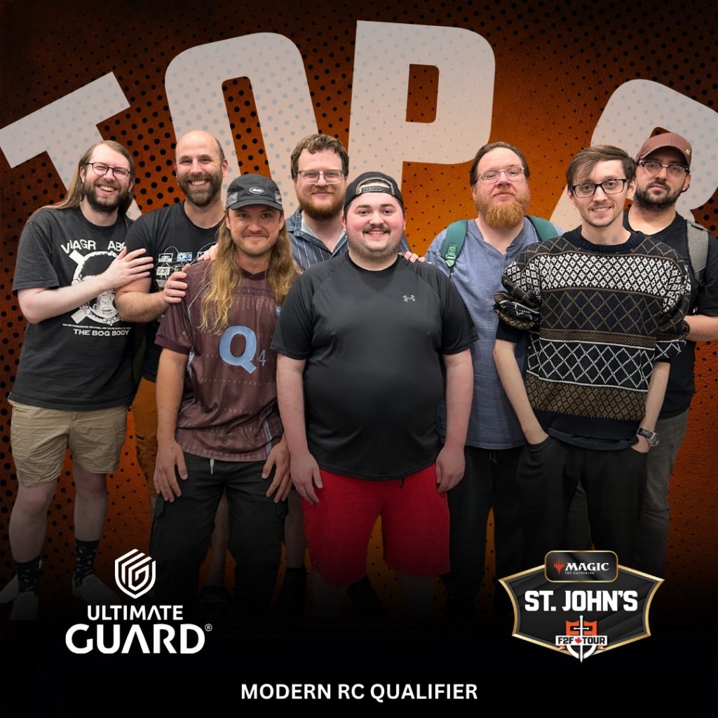 The eight Top 8 finishers from the Modern RC Qualifier at F2F Tour St. John's 2026
